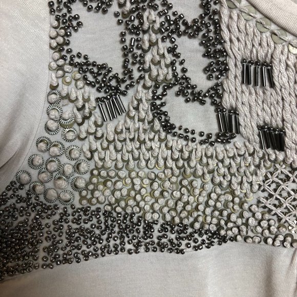 MaxMara Weekend Embellished Short Sleeve Shirt Sz XS - Picture 12 of 15